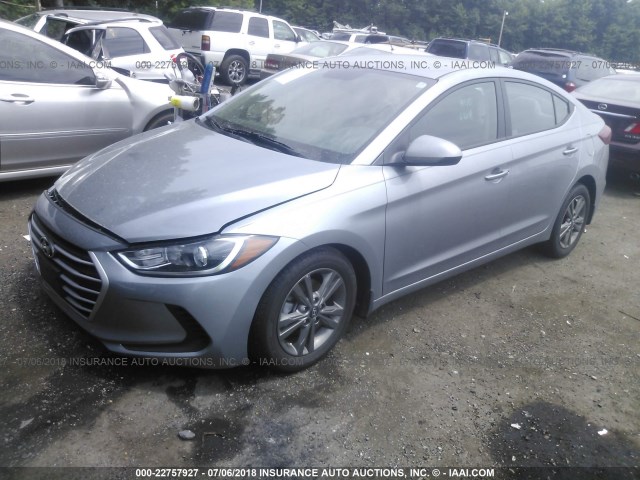 5NPD84LF6HH191309 - 2017 HYUNDAI ELANTRA SE/VALUE/LIMITED SILVER photo 2