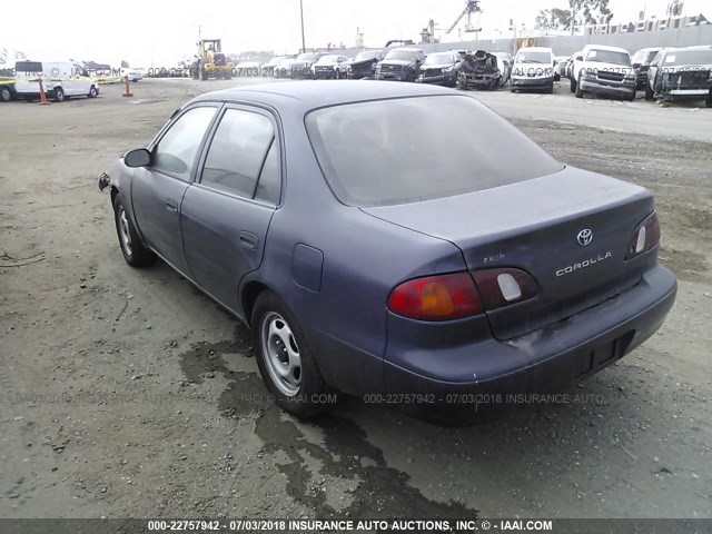 1NXBR12E4YZ327160 - 2000 TOYOTA COROLLA VE/CE/LE PURPLE photo 3