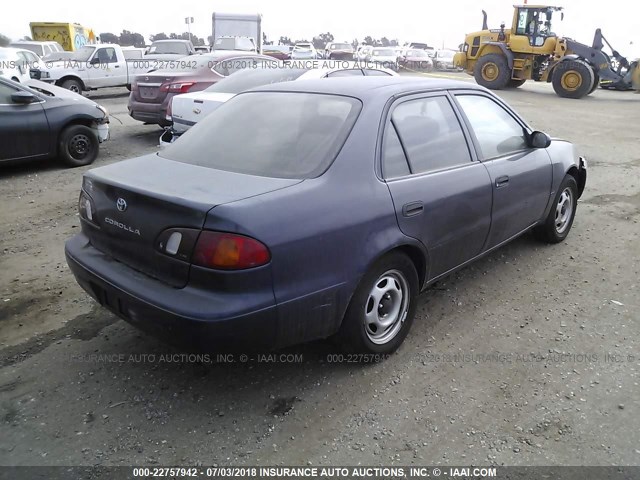 1NXBR12E4YZ327160 - 2000 TOYOTA COROLLA VE/CE/LE PURPLE photo 4