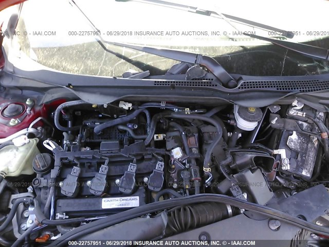 SHHFK7H45HU407215 - 2017 HONDA CIVIC SPORT Rouge photo 10