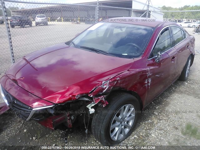 JM1GL1U52H1151218 - 2017 MAZDA 6 SPORT RED photo 2