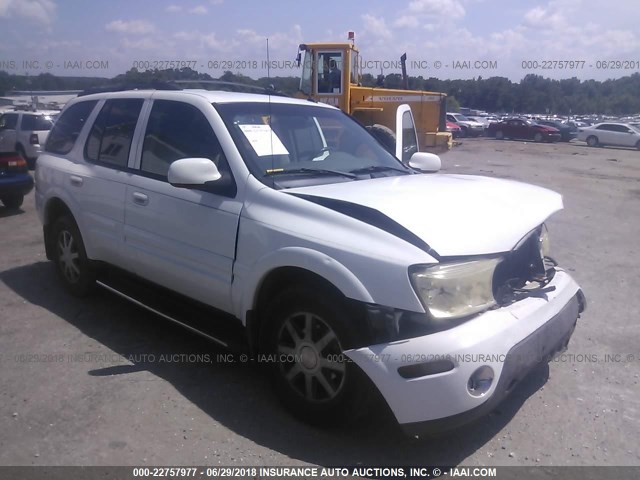 5GADT13S742193562 - 2004 BUICK RAINIER CXL WHITE photo 1