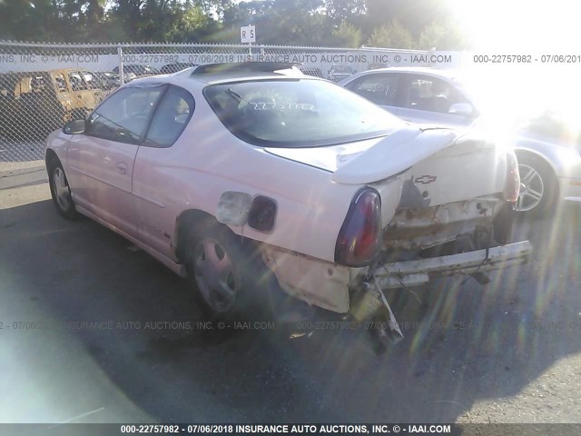 2G1WX15K129210372 - 2002 CHEVROLET MONTE CARLO SS თეთრი ფოტო 3