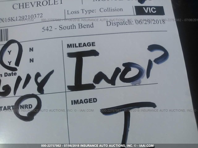 2G1WX15K129210372 - 2002 CHEVROLET MONTE CARLO SS თეთრი ფოტო 7