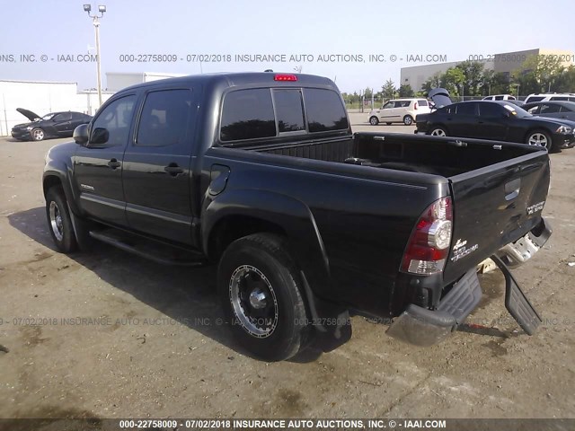 3TMJU62N09M079085 - 2009 TOYOTA TACOMA DOUBLE CAB PRERUNNER BLACK photo 3