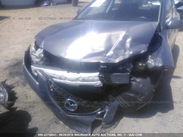 JM1BK32F381837790 - 2008 MAZDA 3 I GRAY photo 6