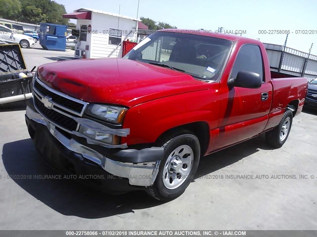 3GCEC14X27G213922 - 2007 CHEVROLET SILVERADO C1500 CLASSIC RED photo 2