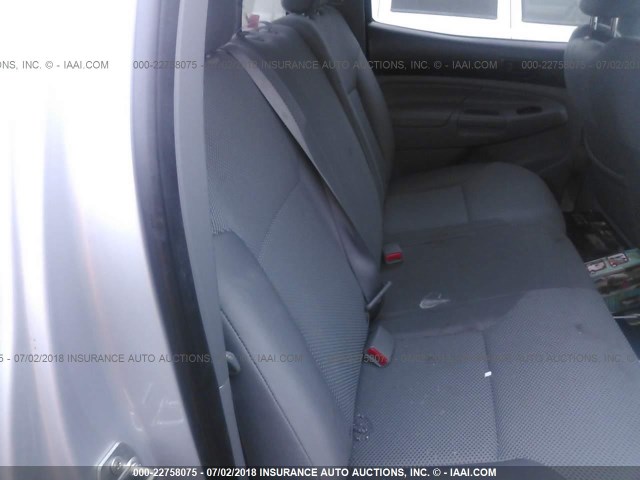 3TMJU4GN5CM130410 - 2012 TOYOTA TACOMA DOUBLE CAB PRERUNNER SILVER photo 8