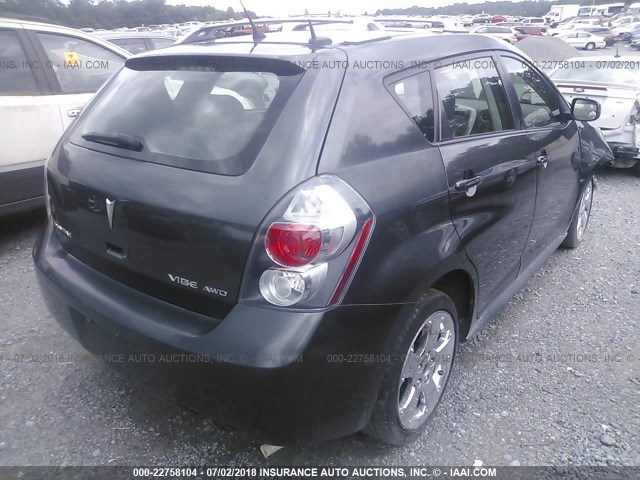 5Y2SM67039Z413044 - 2009 PONTIAC VIBE GRAY photo 4