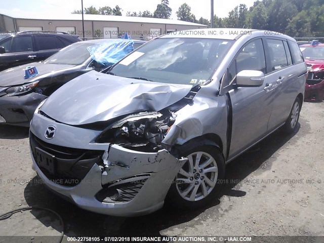 JM1CW2BL1E0170079 - 2014 MAZDA 5 SPORT SILVER photo 2