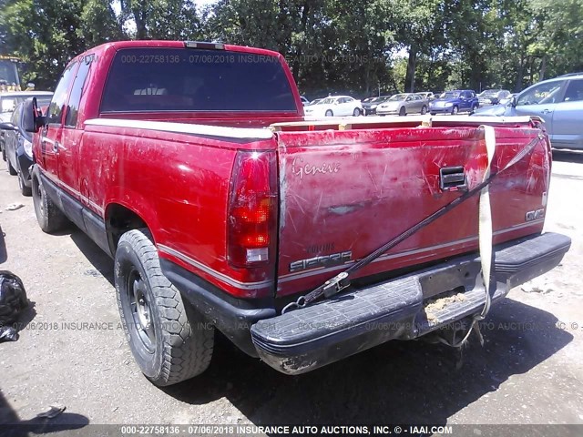 2GDEK19R6W1514774 - 1998 GMC SIERRA K1500 RED photo 3