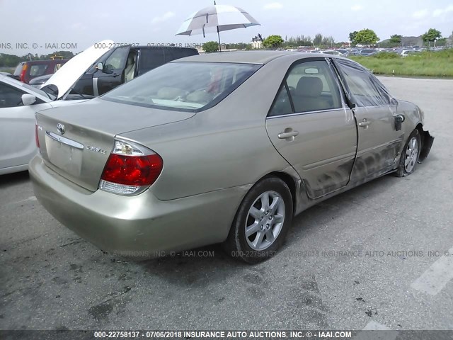 4T1BE32K65U609244 - 2005 TOYOTA CAMRY LE/XLE/SE Bej foto 4