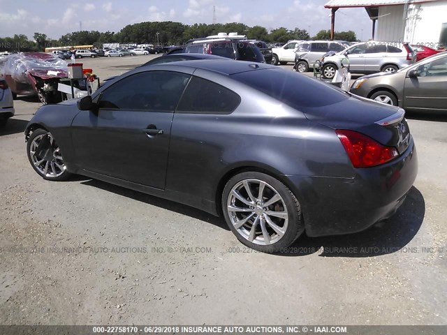 JNKCV64E58M129474 - 2008 INFINITI G37 JOURNEY/SPORT BLUE photo 3