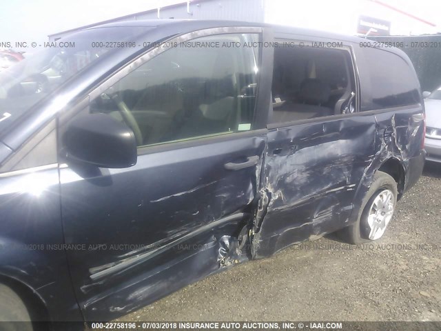 2D8HN44H28R669952 - 2008 DODGE GRAND CARAVAN SE Dark Blue photo 6