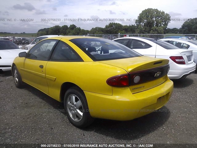 1G1JF12F547257025 - 2004 CHEVROLET CAVALIER LS YELLOW photo 3