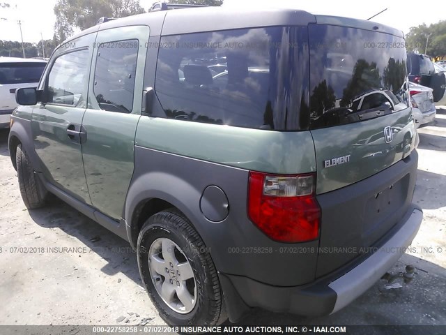 5J6YH27564L030160 - 2004 HONDA ELEMENT EX GREEN photo 3