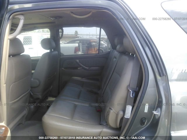 5TDBT48A83S157698 - 2003 TOYOTA SEQUOIA LIMITED GRAY photo 8