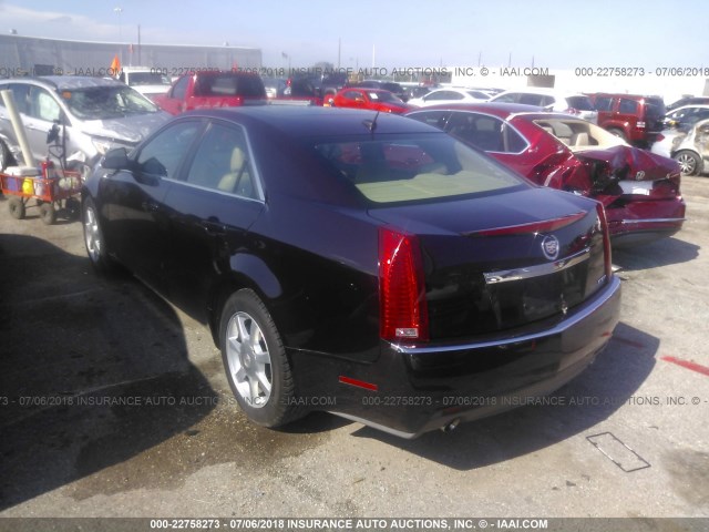 1G6DF577780200047 - 2008 CADILLAC CTS PURPLE photo 3