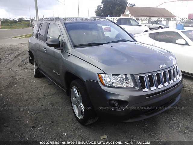 1C4NJCCB6CD613769 - 2012 JEEP COMPASS LIMITED GRAY photo 1