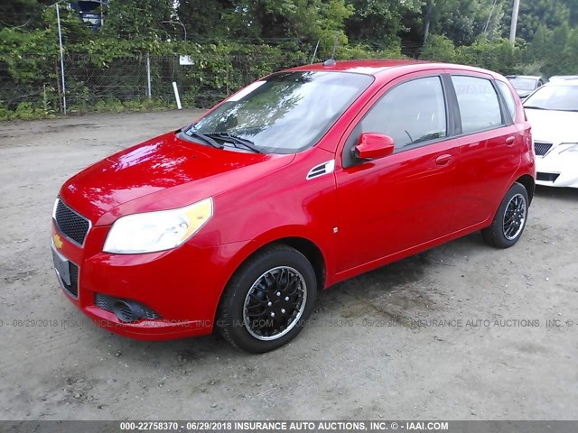 KL1TD66E69B613479 - 2009 CHEVROLET AVEO LS/LT 红色 照片 2