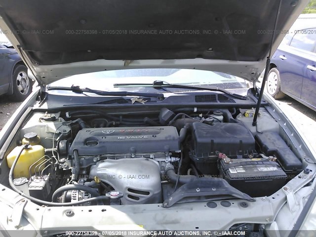 JTDBE32K540267859 - 2004 TOYOTA CAMRY LE/XLE SILVER photo 10