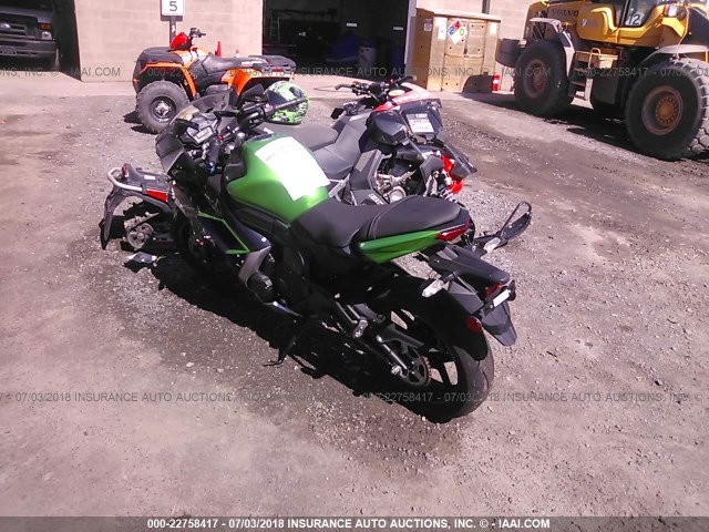 JKAEXEF16GDA26455 - 2016 KAWASAKI EX650 F GREEN photo 3