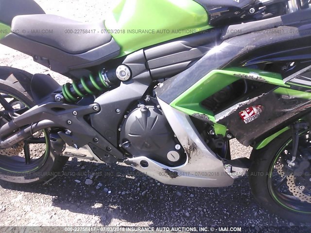 JKAEXEF16GDA26455 - 2016 KAWASAKI EX650 F GREEN photo 8