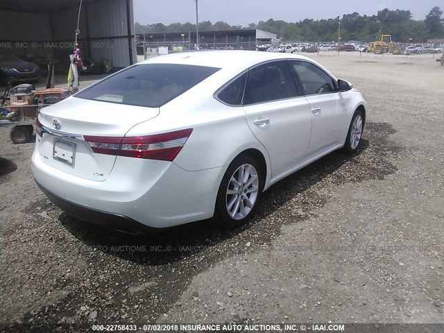 4T1BK1EBXDU058078 - 2013 TOYOTA AVALON PREMIUM/TOURING/LIMITED WHITE photo 4