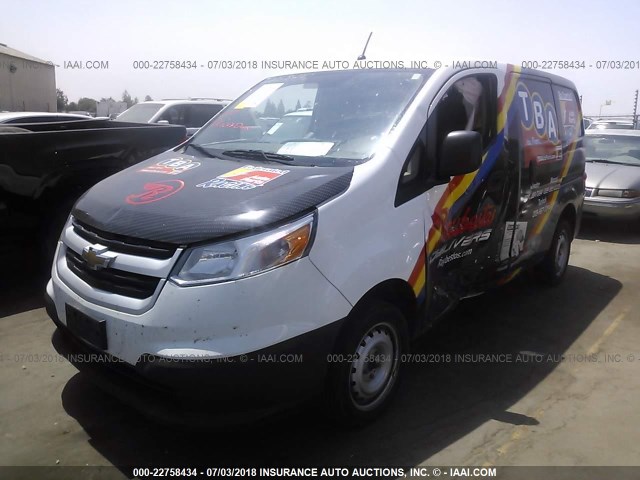 3N63M0YN1FK724778 - 2015 CHEVROLET CITY EXPRESS LS WHITE photo 2