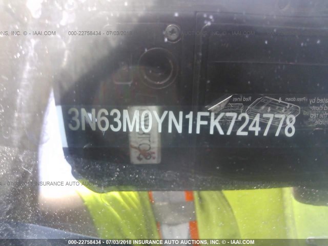 3N63M0YN1FK724778 - 2015 CHEVROLET CITY EXPRESS LS WHITE photo 9