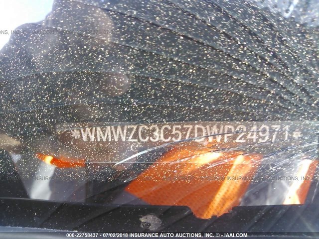 WMWZC3C57DWP24971 - 2013 MINI COOPER S COUNTRYMAN TURQUOISE photo 9