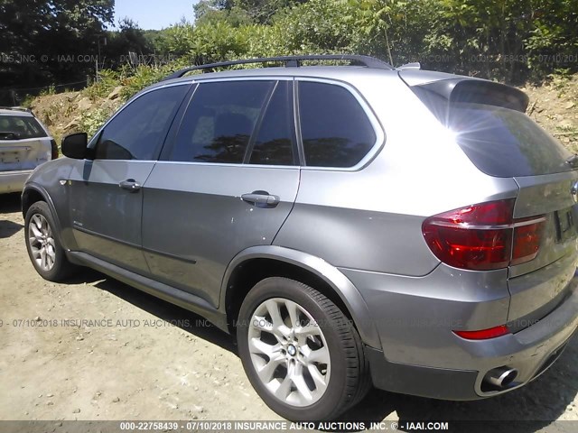 5UXZV4C51D0B20324 - 2013 BMW X5 XDRIVE35I Сұр фото 3