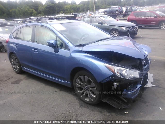 JF1GPAP62G8244678 - 2016 SUBARU IMPREZA SPORT PREMIUM BLUE photo 1