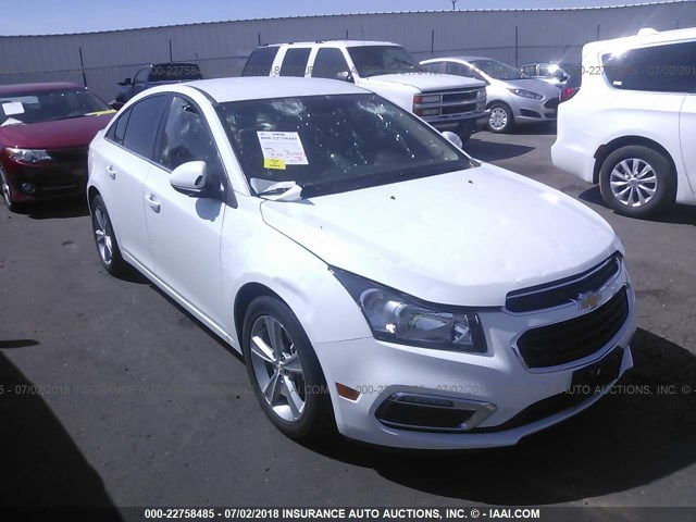 1G1PE5SB4F7247607 - 2015 CHEVROLET CRUZE LT WHITE photo 1