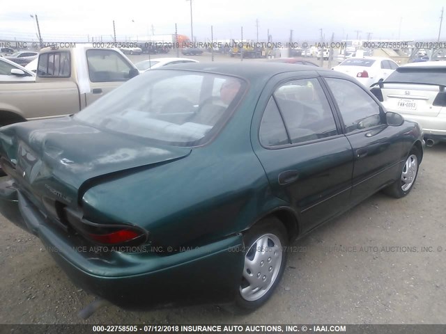 1Y1SK5286TZ065305 - 1996 GEO PRIZM LSI GREEN photo 4