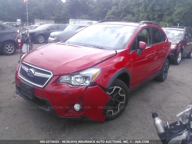 JF2GPABC5G8312500 - 2016 SUBARU CROSSTREK PREMIUM Қызыл фото 2