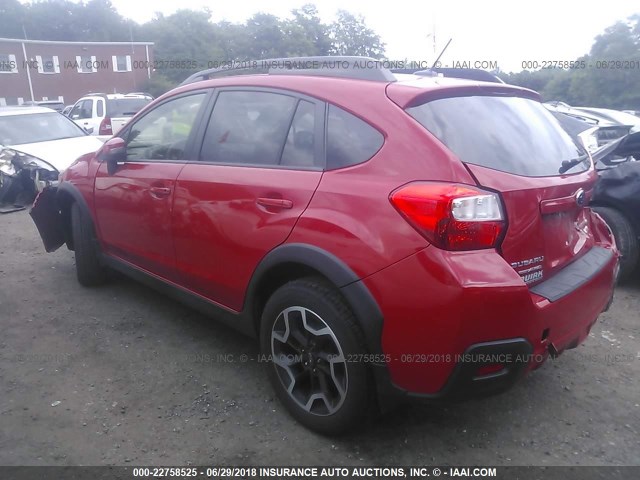 JF2GPABC5G8312500 - 2016 SUBARU CROSSTREK PREMIUM Қызыл фото 3