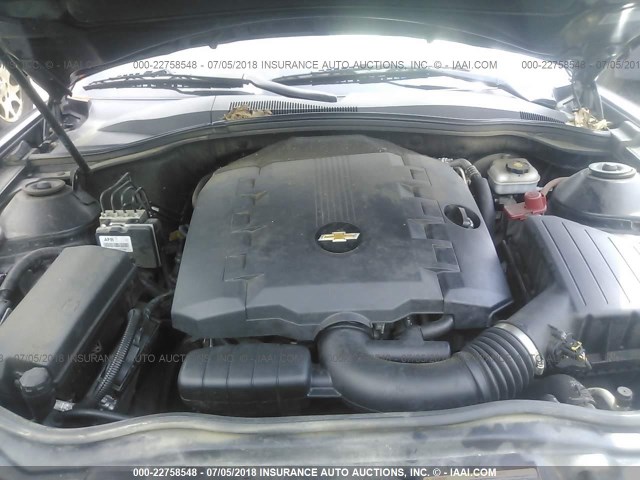 2G1FB1EV3A9207089 - 2010 CHEVROLET CAMARO LT BLACK photo 10