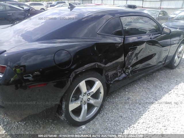 2G1FB1EV3A9207089 - 2010 CHEVROLET CAMARO LT BLACK photo 6