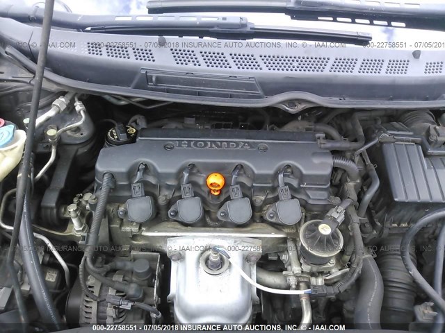 2HGFG12978H561747 - 2008 HONDA CIVIC EXL 黑色 照片 10