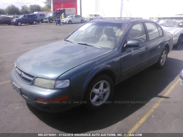 JN1CA21D7WT604274 - 1998 NISSAN MAXIMA GLE/GXE/SE GREEN photo 2