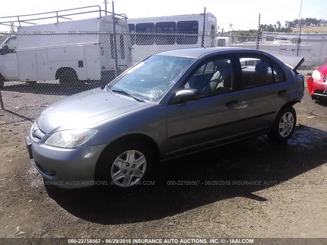 1HGES16315L006551 - 2005 HONDA CIVIC DX VP Gümüş foto 2