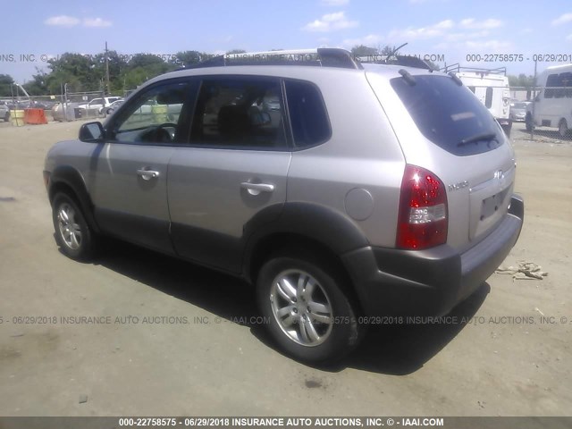 KM8JN72DX6U420778 - 2006 HYUNDAI TUCSON GLS/LIMITED SILVER photo 3