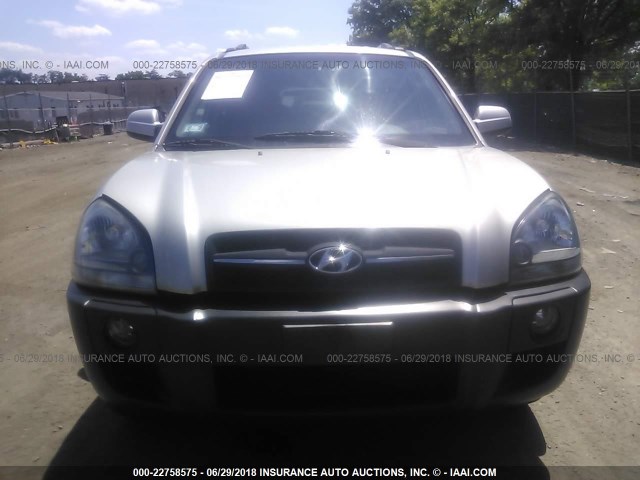 KM8JN72DX6U420778 - 2006 HYUNDAI TUCSON GLS/LIMITED 银色 照片 6