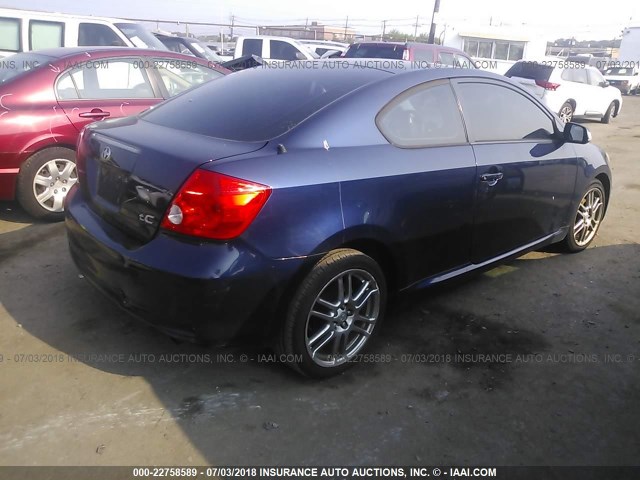 JTKDE177060125657 - 2006 TOYOTA SCION TC 蓝色 照片 4
