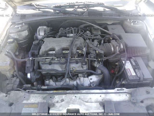 1G1NE52M8W6261234 - 1998 CHEVROLET MALIBU LS WHITE photo 10