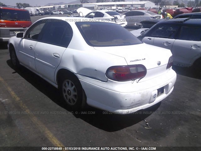 1G1NE52M8W6261234 - 1998 CHEVROLET MALIBU LS WHITE photo 3
