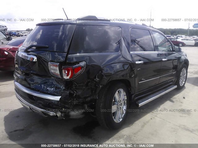 1GKKRTKD3EJ360871 - 2014 GMC ACADIA DENALI BLACK photo 4