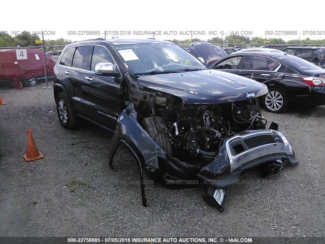 1C4RJFCG2FC227763 - 2015 JEEP GRAND CHEROKEE OVERLAND BLACK photo 1