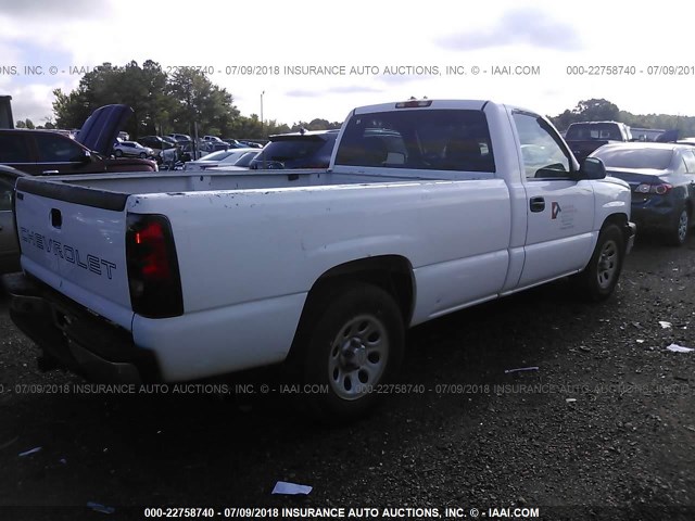 3GCEC14Z97G254064 - 2007 CHEVROLET SILVERADO C1500 CLASSIC WHITE photo 4